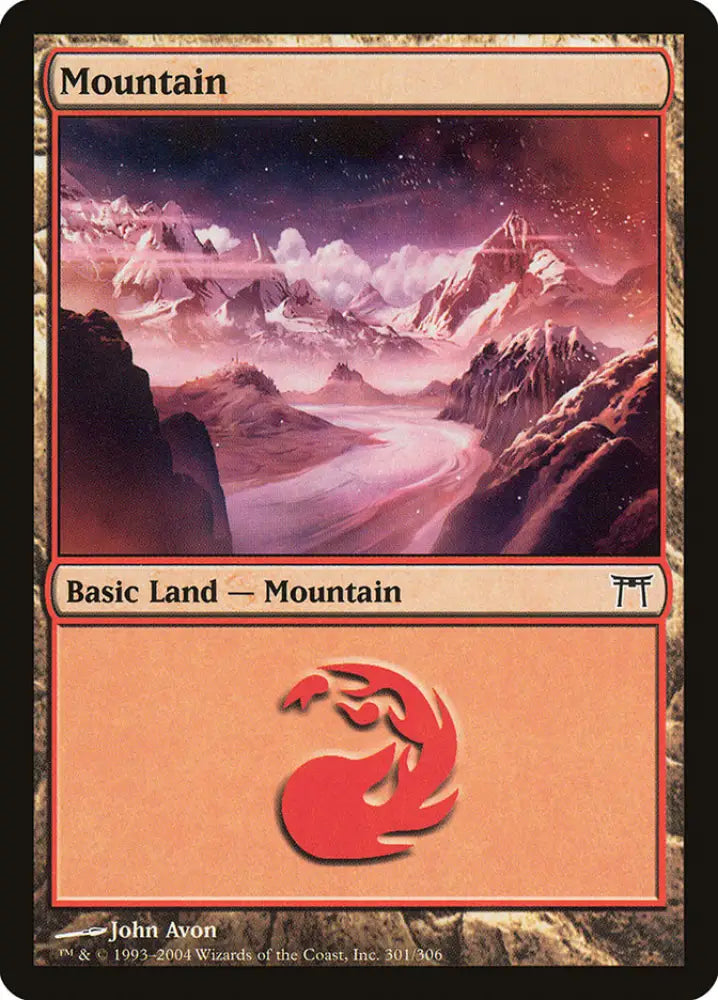 Mountain (301) [Champions of Kamigawa] - MTG Single