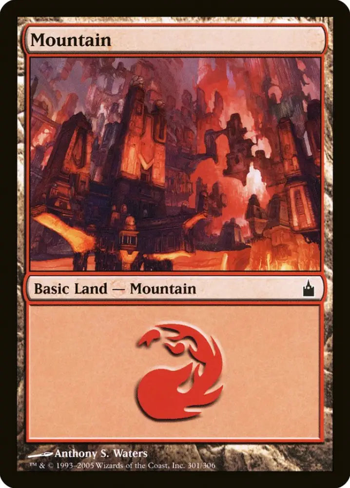 Mountain (301) [Ravnica: City of Guilds] - MTG Single