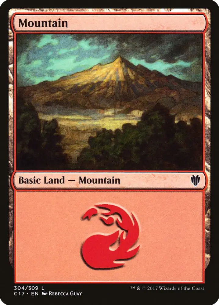Mountain (304) [Commander 2017] - MTG Single