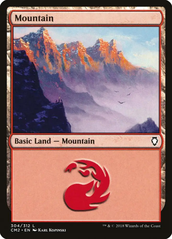 Mountain (304) [Commander Anthology Volume II] - MTG Single