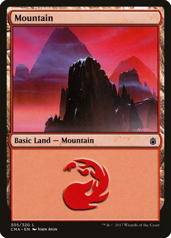 Mountain (305) [Commander Anthology] - MTG Single