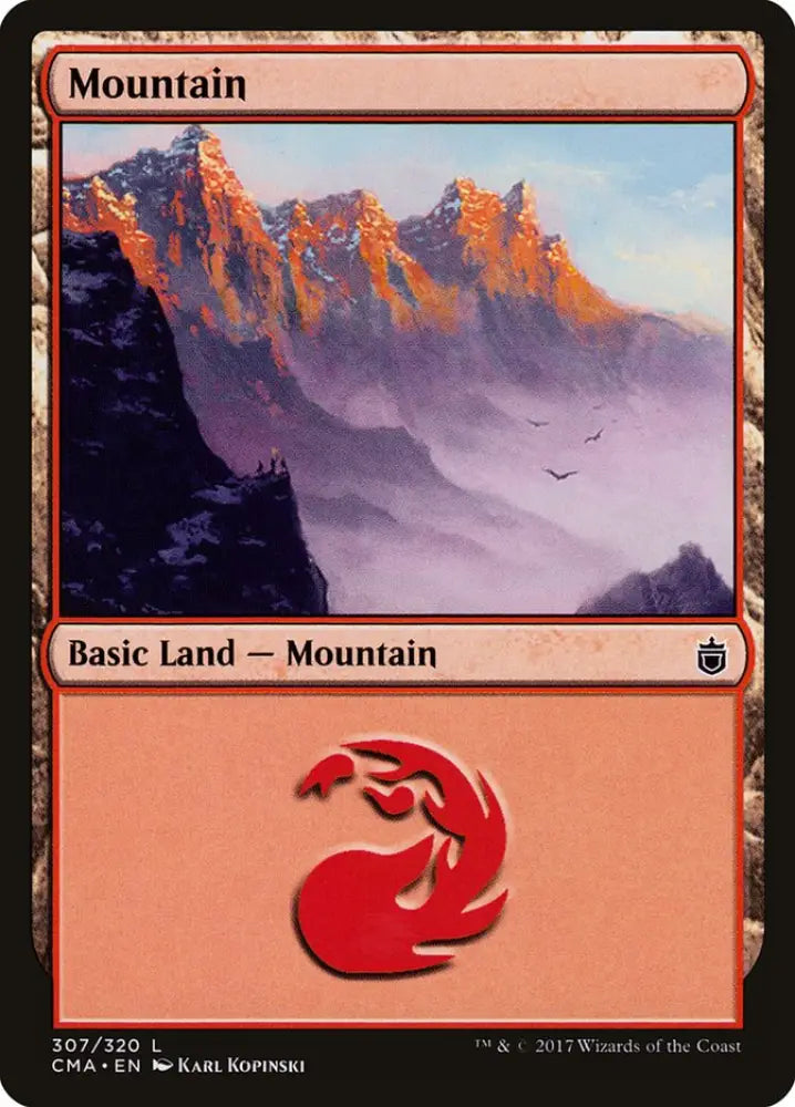 Mountain (307) [Commander Anthology] - MTG Single