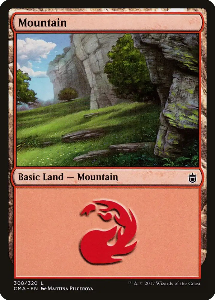 Mountain (308) [Commander Anthology] - MTG Single