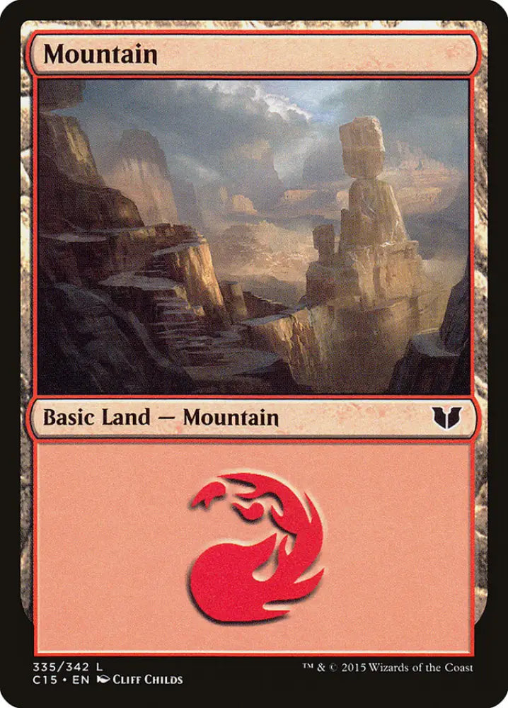 Mountain (335) [Commander 2015] - MTG Single