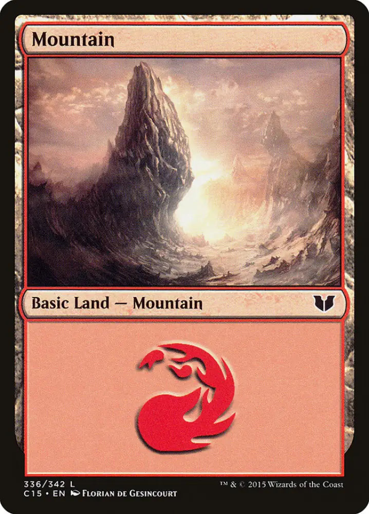 Mountain (336) [Commander 2015] - MTG Single