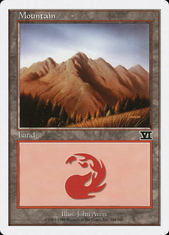 Mountain (344) [Classic Sixth Edition] - MTG Single