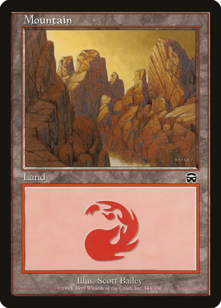 Mountain (344) [Mercadian Masques] - MTG Single