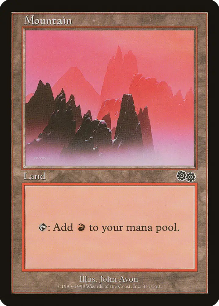 Mountain (345) [Urza’s Saga] - MTG Single