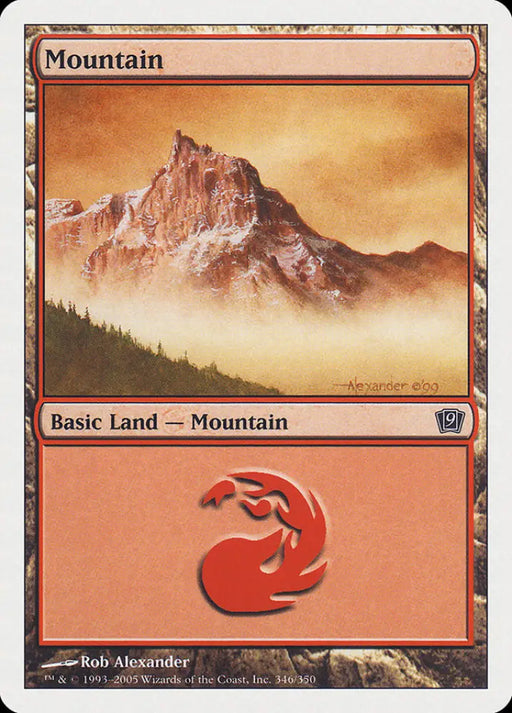 Mountain (346) [Ninth Edition] - MTG Single