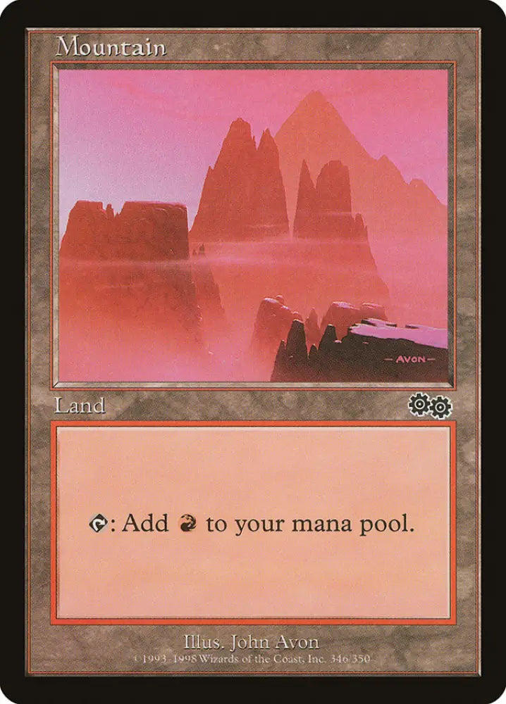 Mountain (346) [Urza’s Saga] - MTG Single