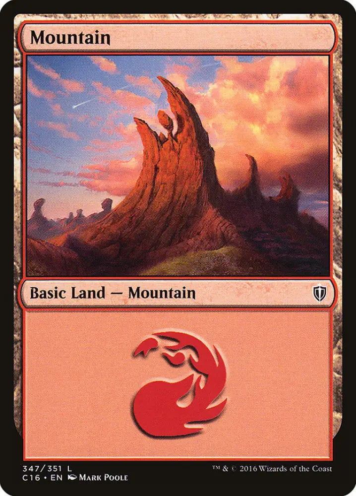 Mountain (347) [Commander 2016] - MTG Single