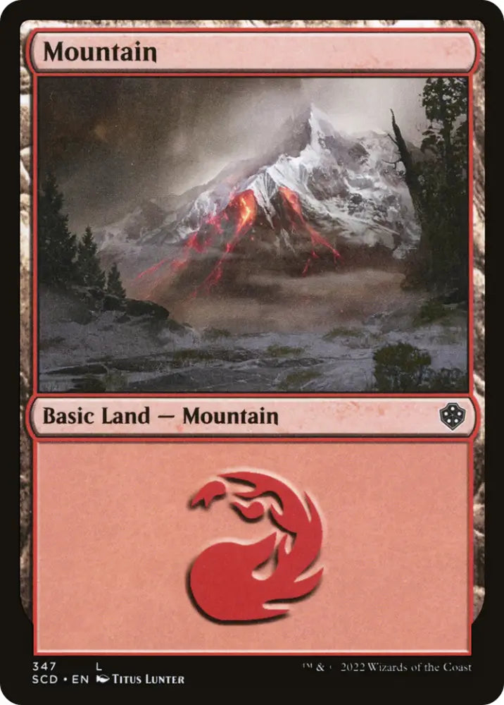 Mountain (347) [Starter Commander Decks] - MTG Single