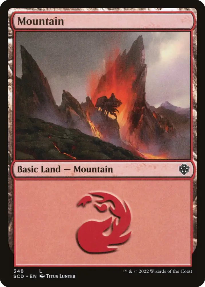 Mountain (348) [Starter Commander Decks] - MTG Single