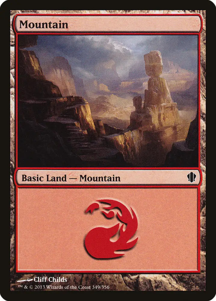 Mountain (349) [Commander 2013] - MTG Single