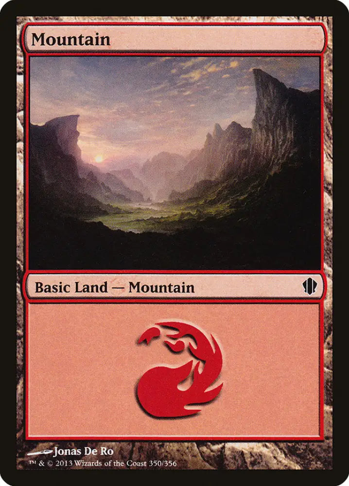Mountain (350) [Commander 2013] - MTG Single