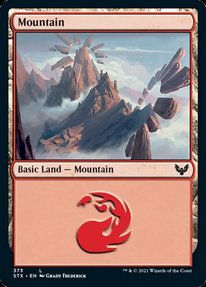 Mountain (373) [Strixhaven: School of Mages] - MTG Single