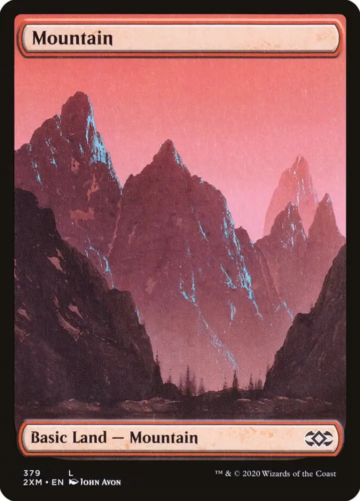 Mountain (379) [Double Masters] - MTG Single