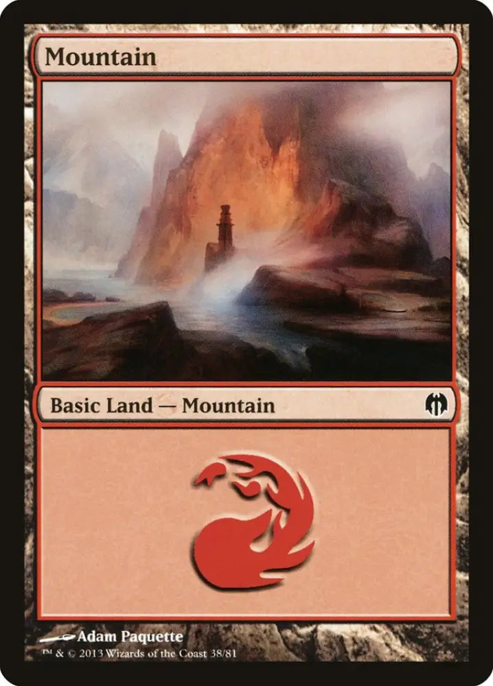 Mountain (38) [Duel Decks: Heroes vs. Monsters] - MTG Single