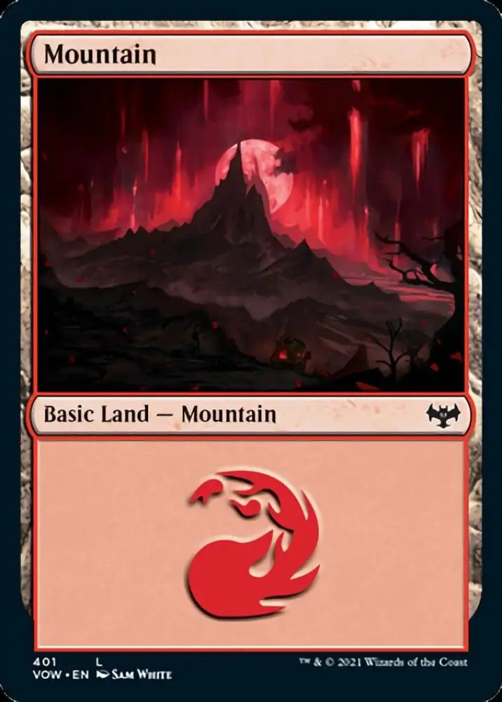 Mountain (401) [Innistrad: Crimson Vow] - MTG Single