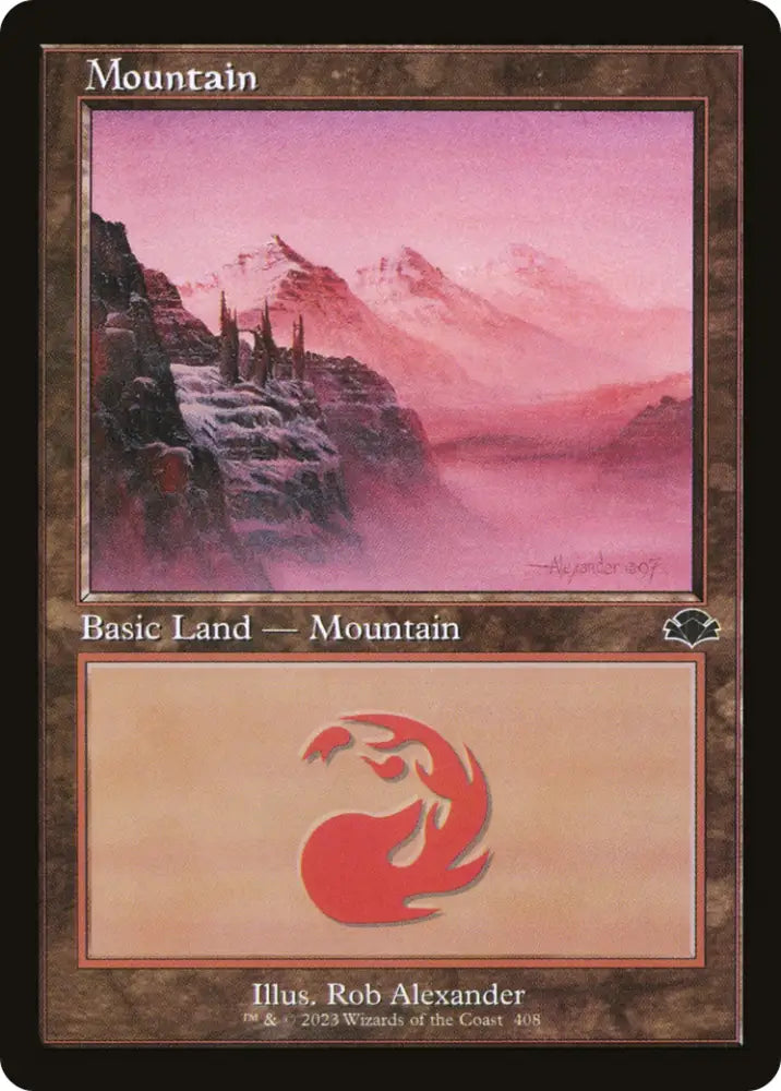 Mountain (408) (Retro) [Dominaria Remastered] - MTG Single