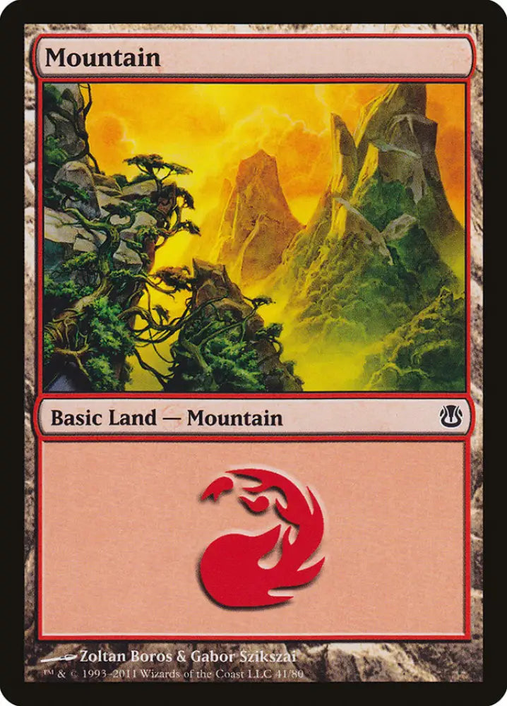 Mountain (41) [Duel Decks: Ajani vs. Nicol Bolas] - MTG Single