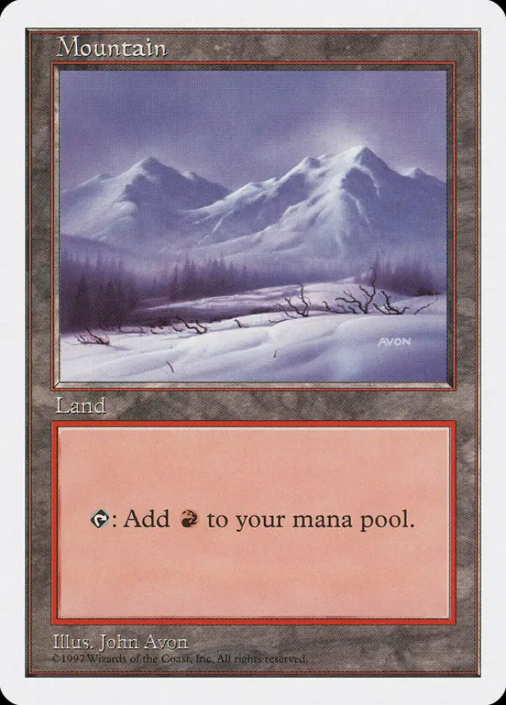 Mountain (442) [Fifth Edition] - MTG Single