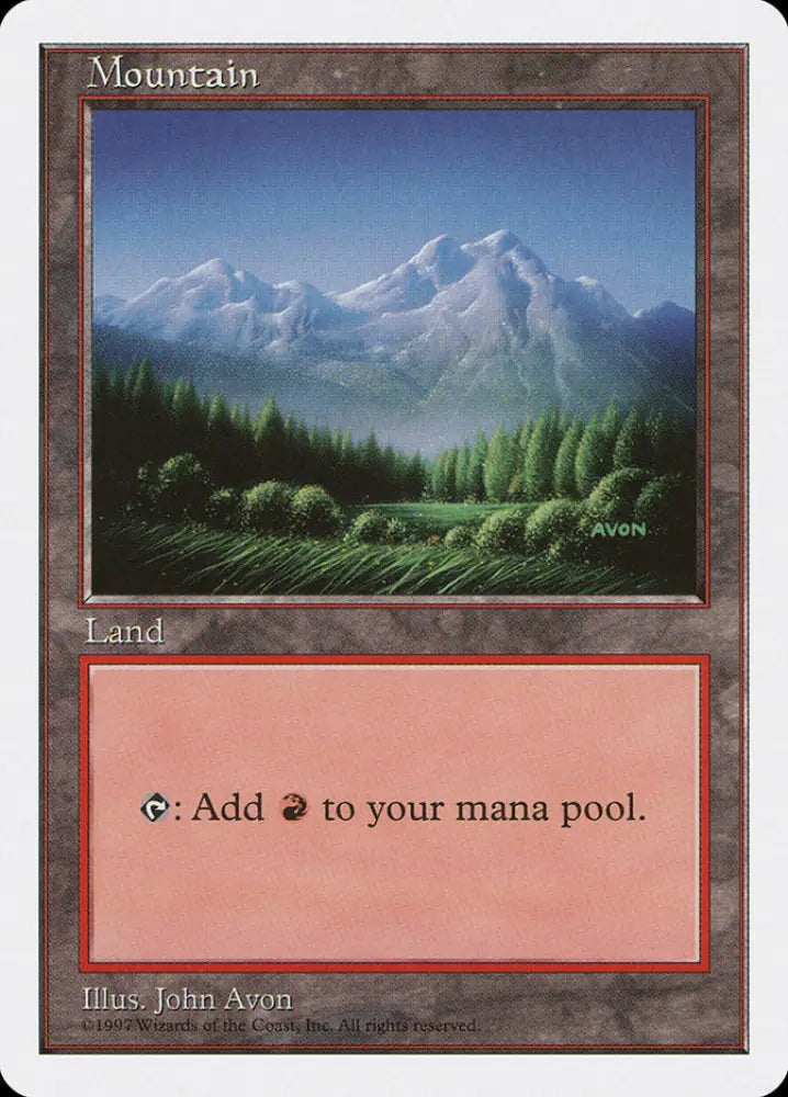 Mountain (443) [Fifth Edition] - MTG Single