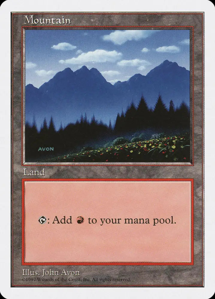 Mountain (445) [Fifth Edition] - MTG Single