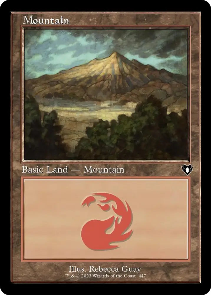 Mountain (447) (Retro) [Commander Masters] - MTG Single