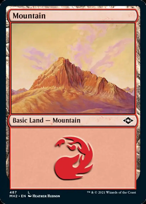 Mountain (487) (Foil Etched) [Modern Horizons 2] - MTG Single