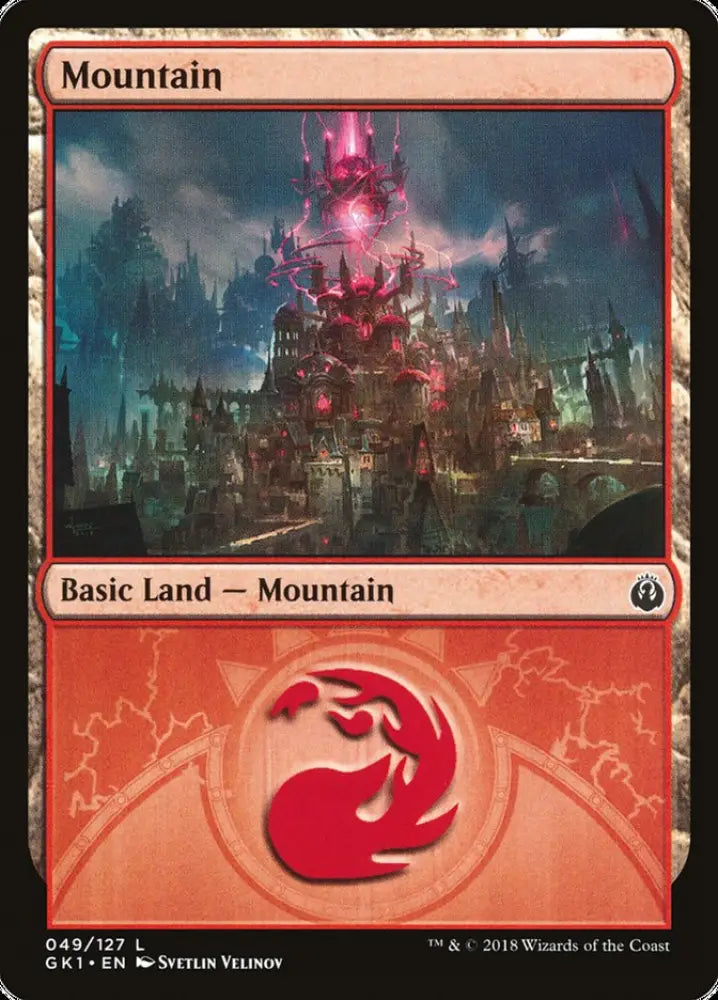 Mountain (49) [Guilds of Ravnica Guild Kit] - MTG Single