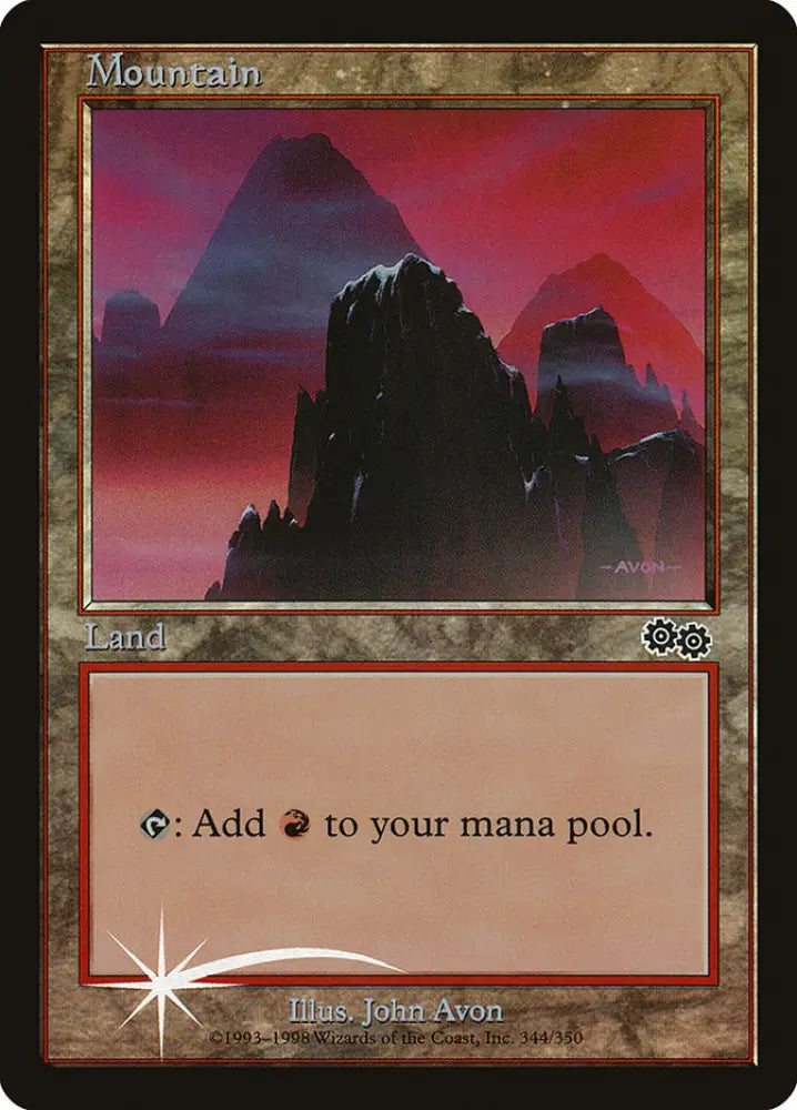 Mountain (5) [Arena League 1999] - MTG Single