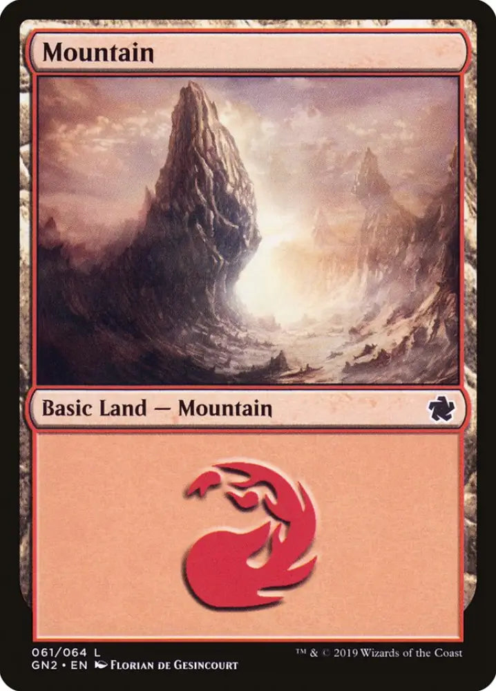 Mountain (61) [Game Night 2019] - MTG Single