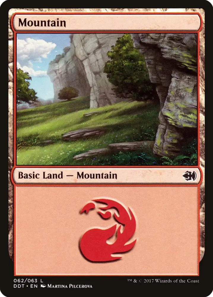 Mountain (62) [Duel Decks: Merfolk vs. Goblins] - MTG Single