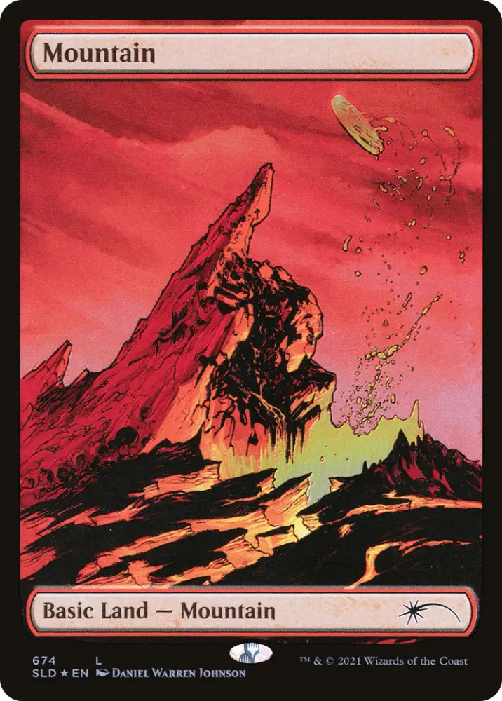 Mountain (674) [Secret Lair Drop Promos] - MTG Single