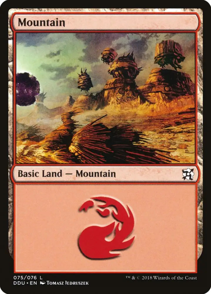 Mountain (75) [Duel Decks: Elves vs. Inventors] - MTG Single