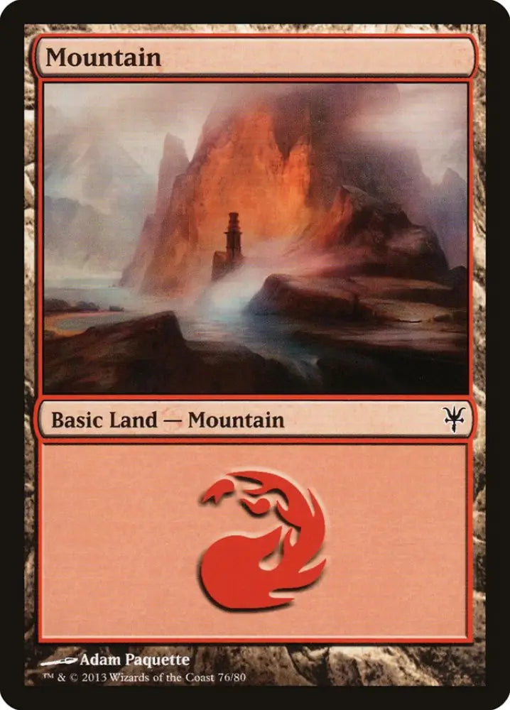 Mountain (76) [Duel Decks: Sorin vs. Tibalt] - MTG Single