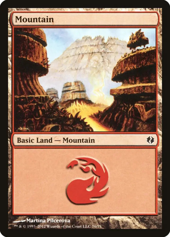 Mountain (76) [Duel Decks: Venser vs. Koth] - MTG Single