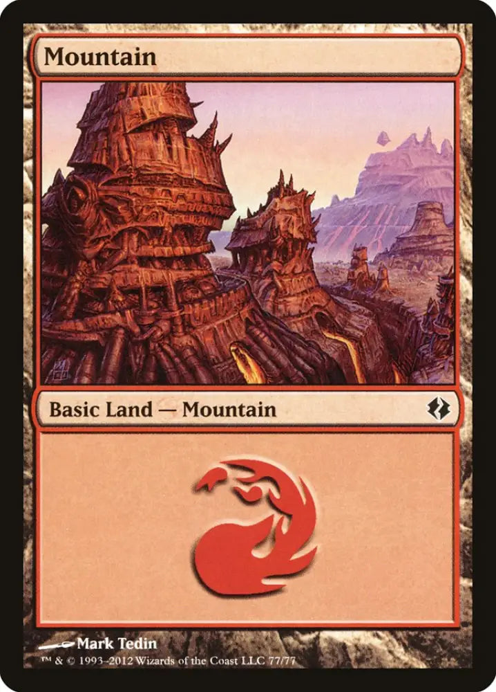 Mountain (77) [Duel Decks: Venser vs. Koth] - MTG Single