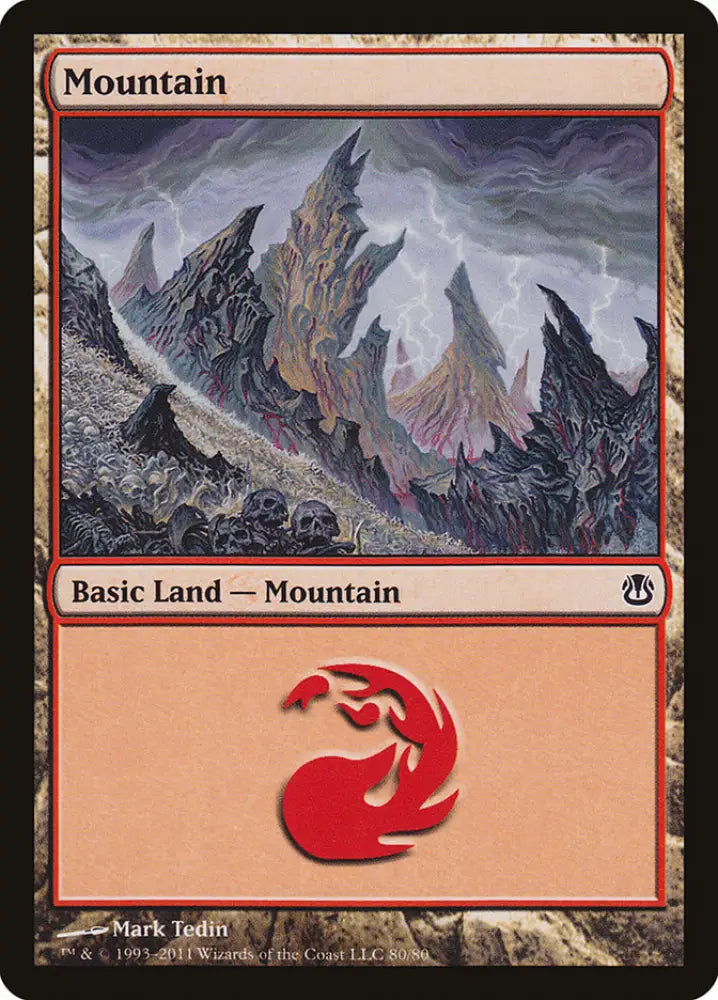 Mountain (80) [Duel Decks: Ajani vs. Nicol Bolas] - MTG Single