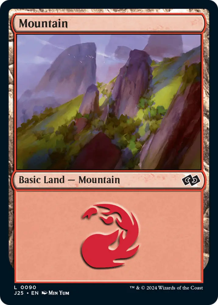 Mountain (90) [Foundations Jumpstart] - MTG Single