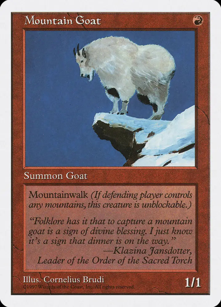 Mountain Goat [Fifth Edition] - MTG Single