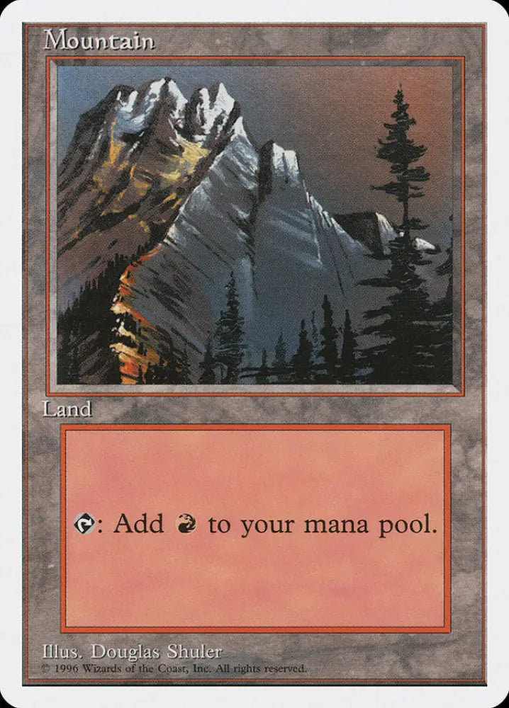 Mountain (Red Sky in the Top Right) [Introductory Two-Player Set] - MTG Single