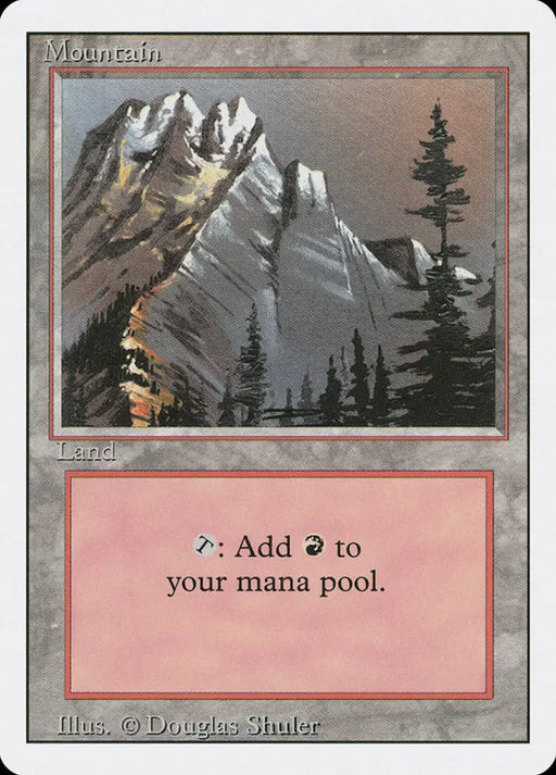 Mountain (Snow Top / Highest Point on Left) [Revised Edition] - MTG Single