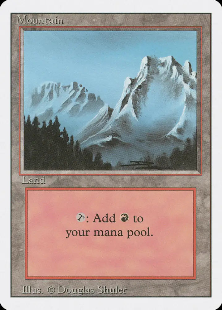 Mountain (Snow Top / Highest Point on Right) [Revised Edition] - MTG Single