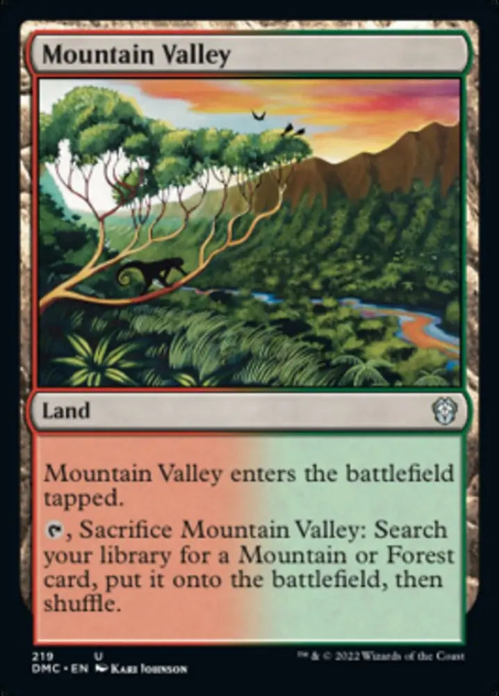 Mountain Valley [Dominaria United Commander] - MTG Single