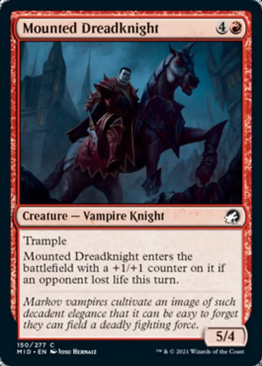 Mounted Dreadknight [Innistrad: Midnight Hunt] - MTG Single