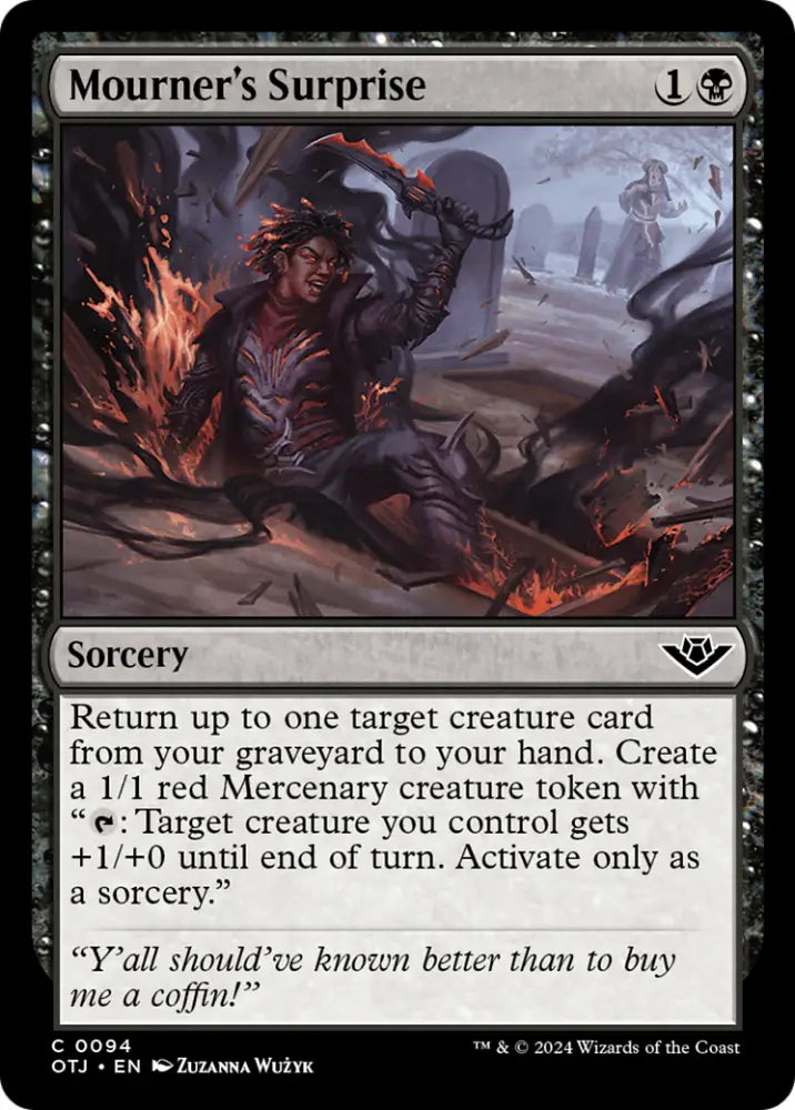Mourner’s Surprise [Outlaws of Thunder Junction] - MTG Single