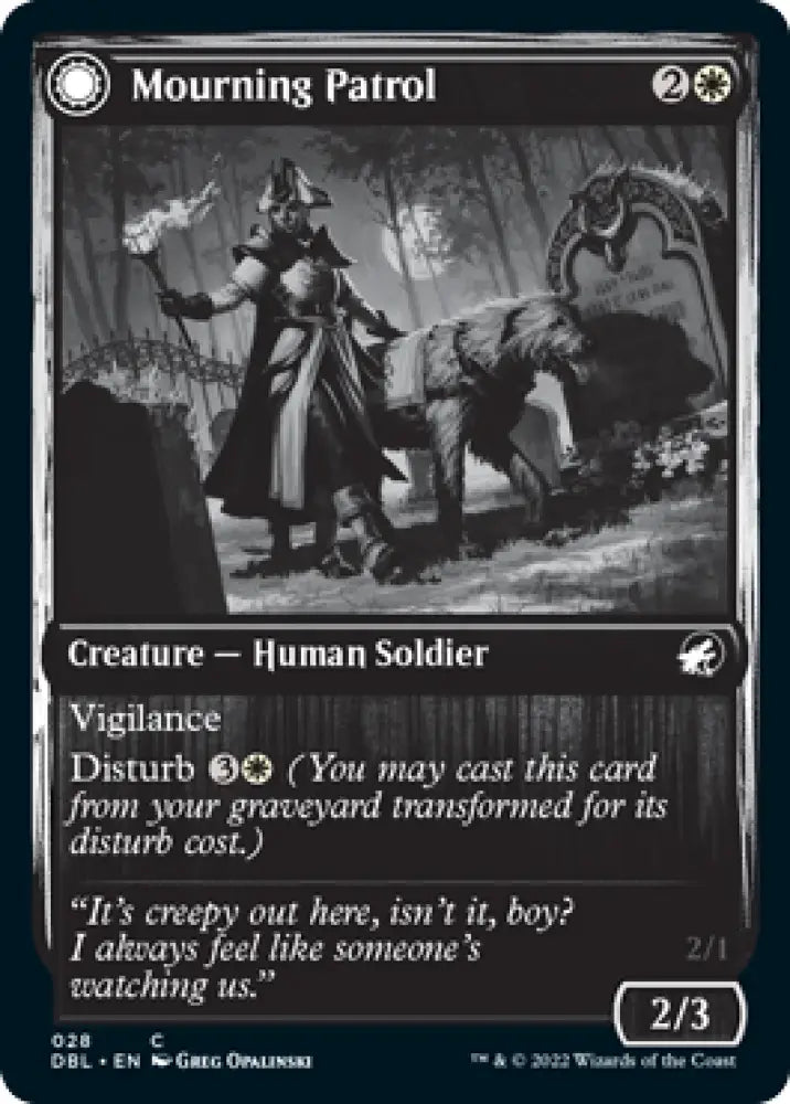Mourning Patrol // Morning Apparition [Innistrad: Double Feature] - MTG Single
