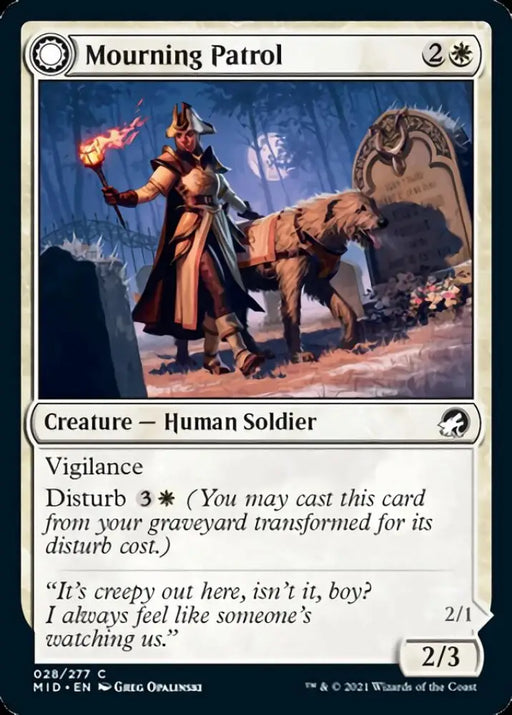 Mourning Patrol // Morning Apparition [Innistrad: Midnight Hunt] - MTG Single